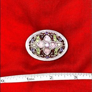 Ornate small trinket box with removable lid.  No makers marks noted